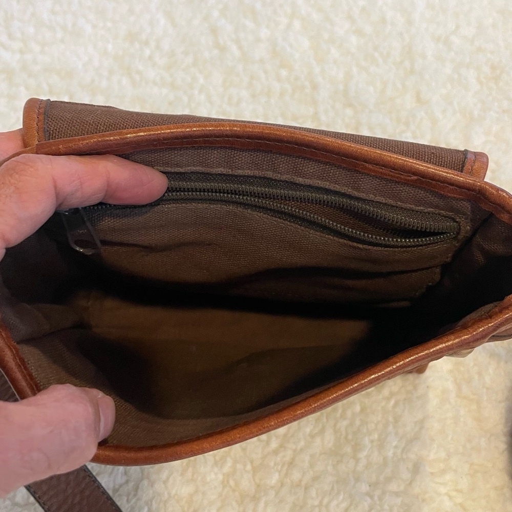 Brighton Leather Crossbody Bag, Brown - Picture 4 of 5